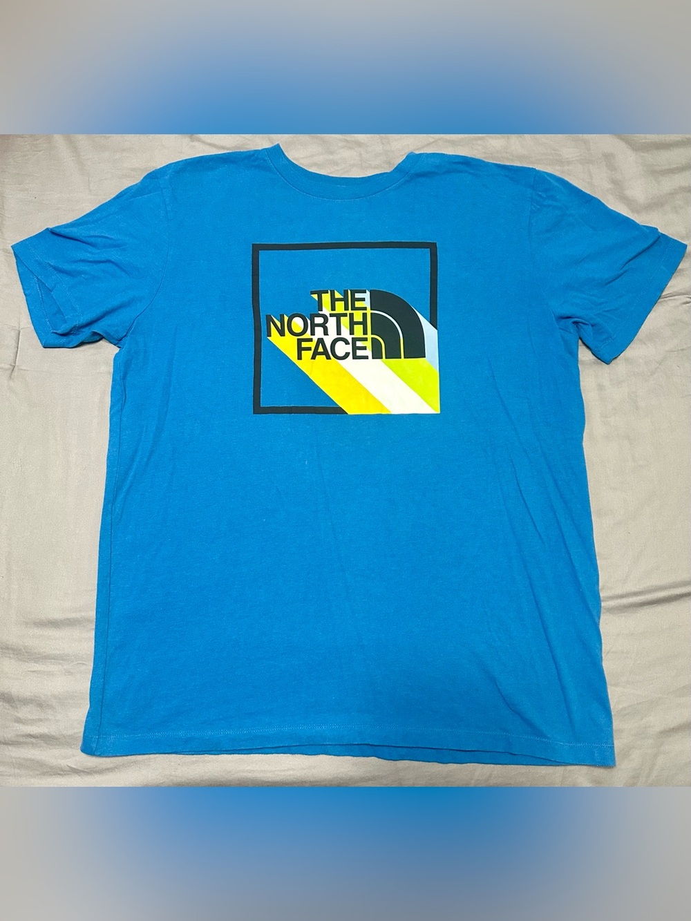 The North Face Men’s Blue Logo Graphic Tee Size L